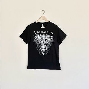 NEW Apocalyptica Mayhem Graphic Black White Concert T Shirt Adult size Medium